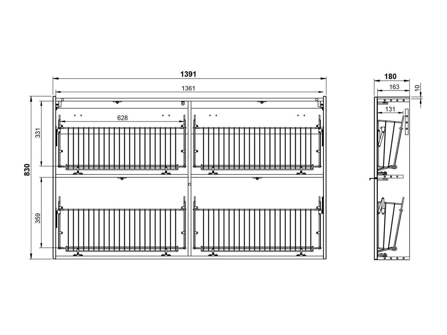 Комплект за антре Cirsale 109 (Пепеливо зелен + Navarra дъб)