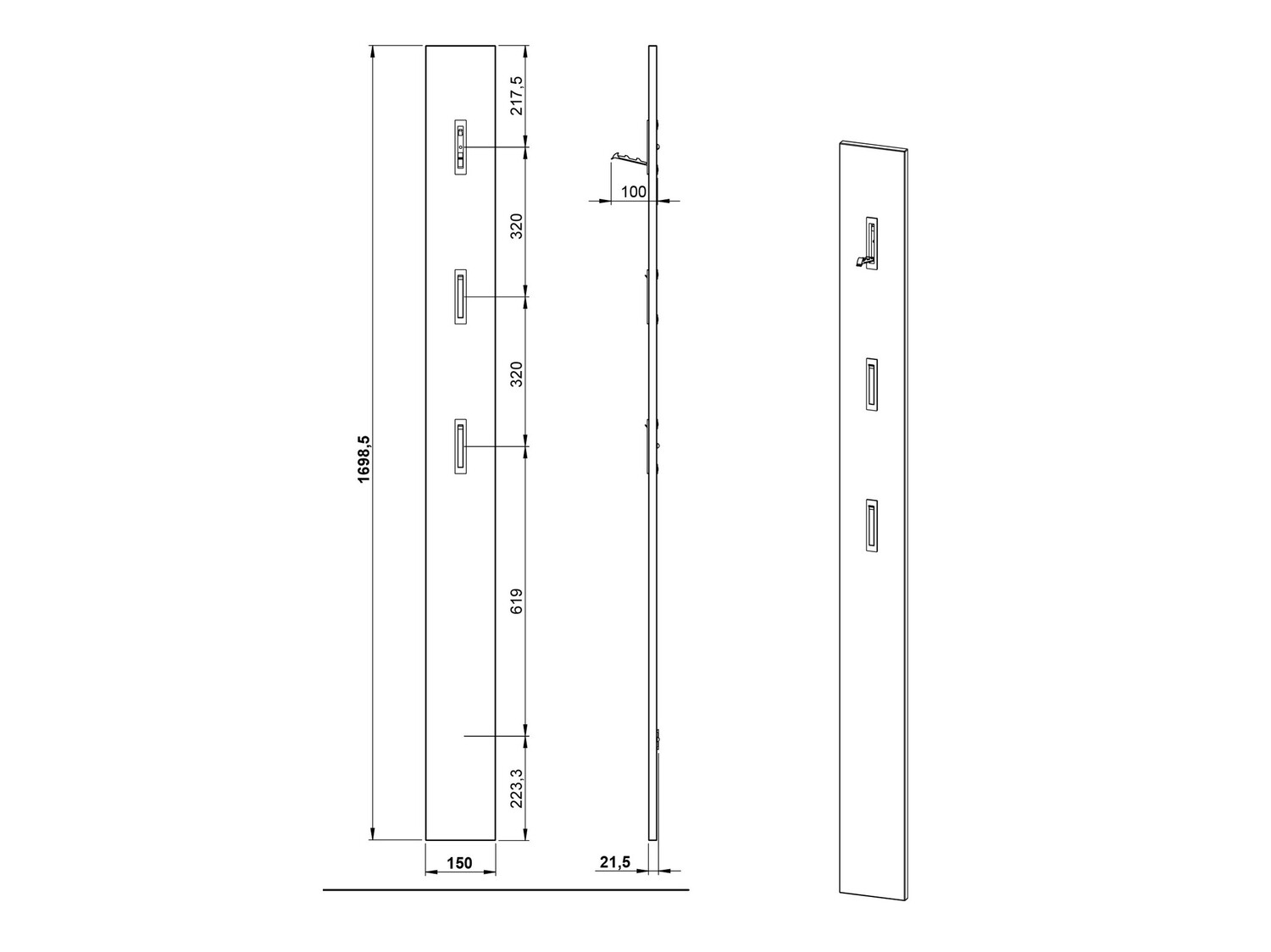 Комплект за антре Cirsale 109 (Пепеливо зелен + Navarra дъб)