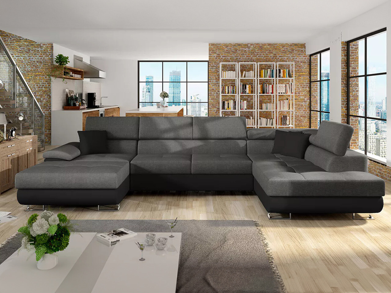Ъглов диван Comfivo Ruta IV (Soft 011 + Lux 06 + Soft 011)