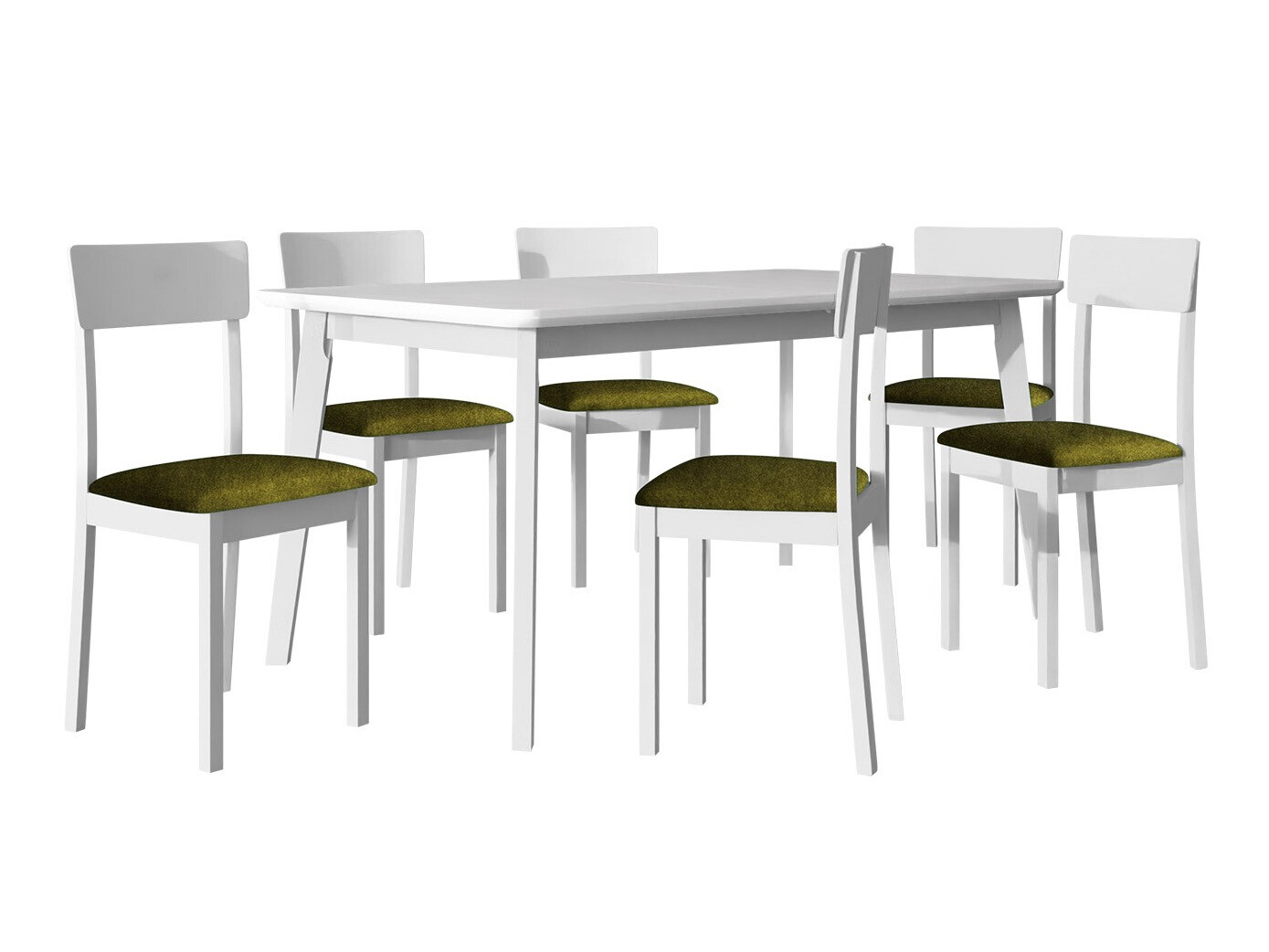 Маса и столове за трапезария Victorville 350 (Бял)