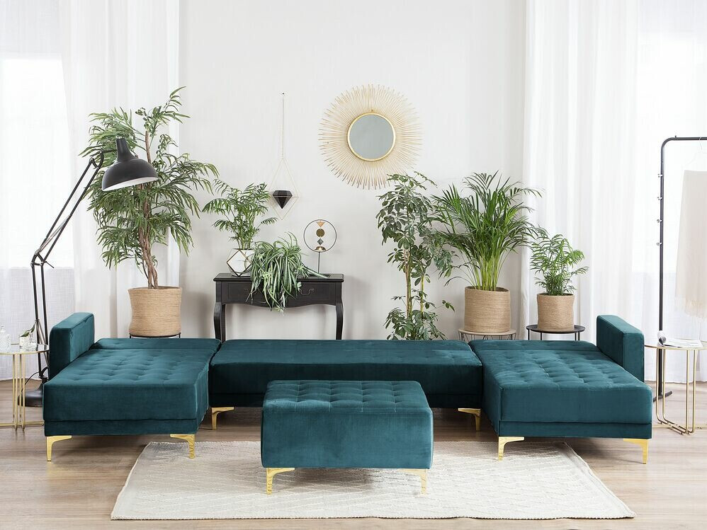 Модулен ъглов диван Felvena 109 (Тюркоаз)