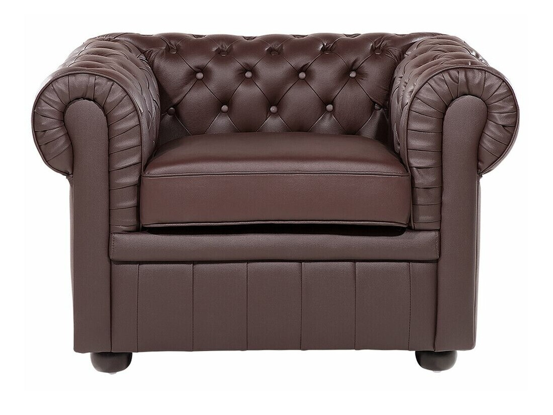 Chesterfield фотьойл Cirdoro 105 (Тъмнокафяв)