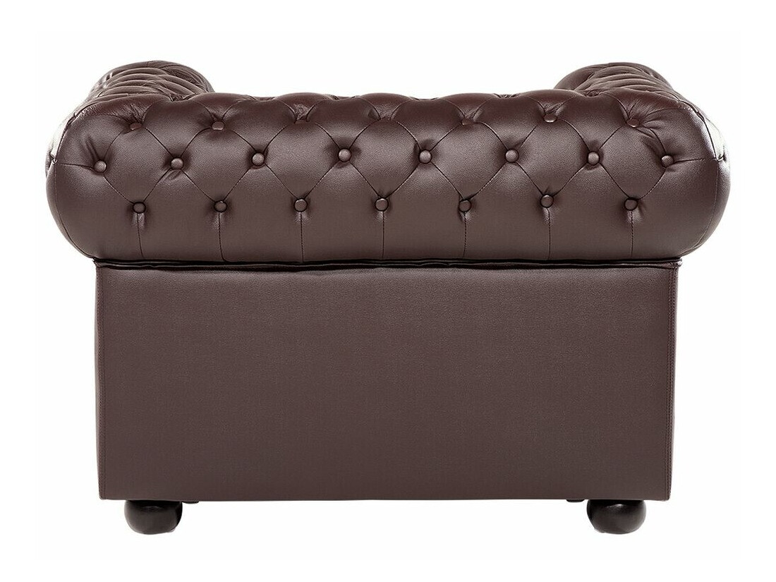 Chesterfield фотьойл Cirdoro 105 (Тъмнокафяв)