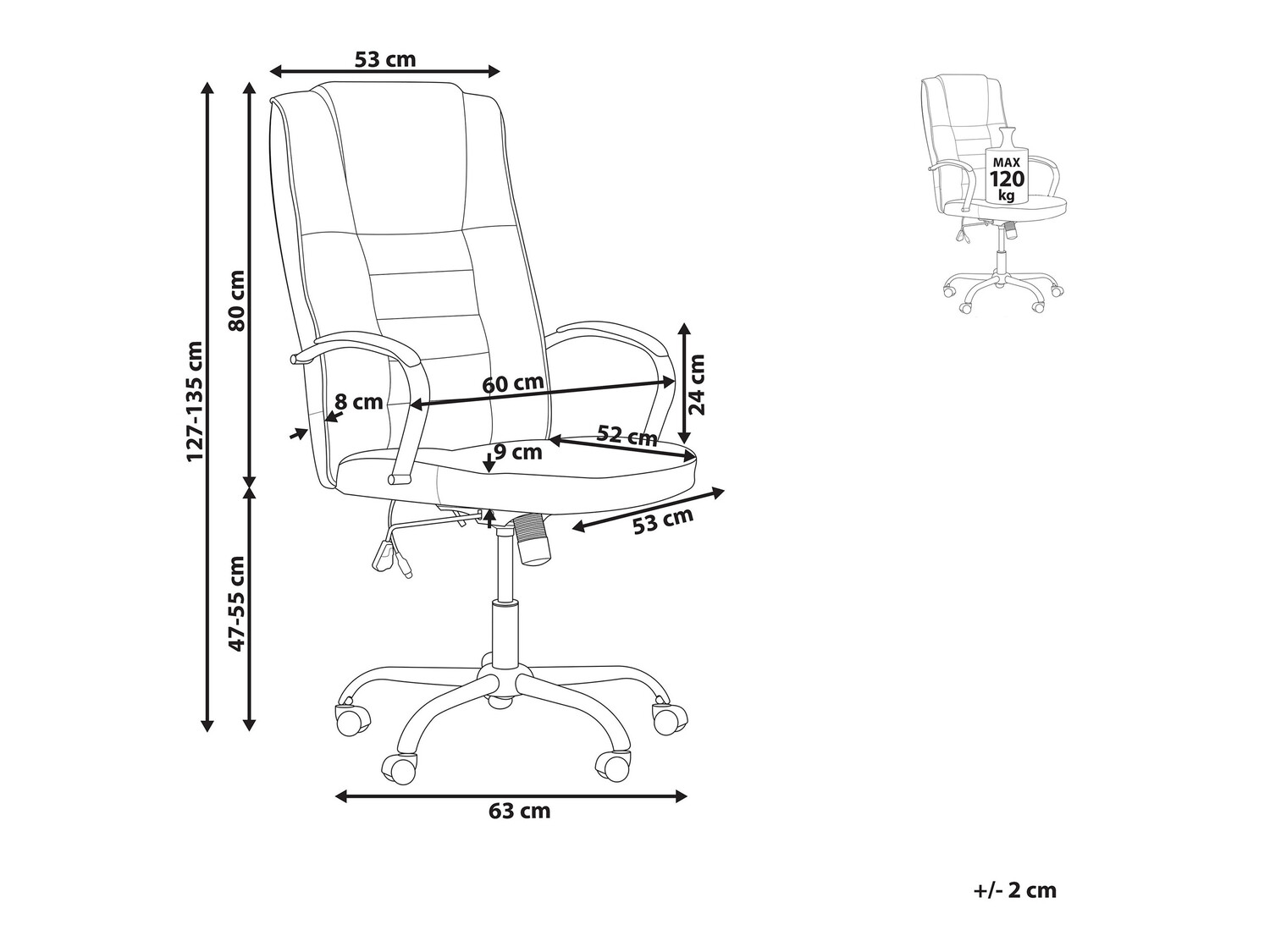 Офис стол Berwyn 871 (Бежов)