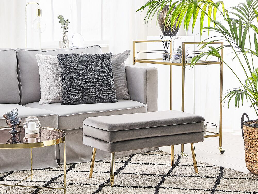 Тапицирана пейка Berwyn 863 (Сив)