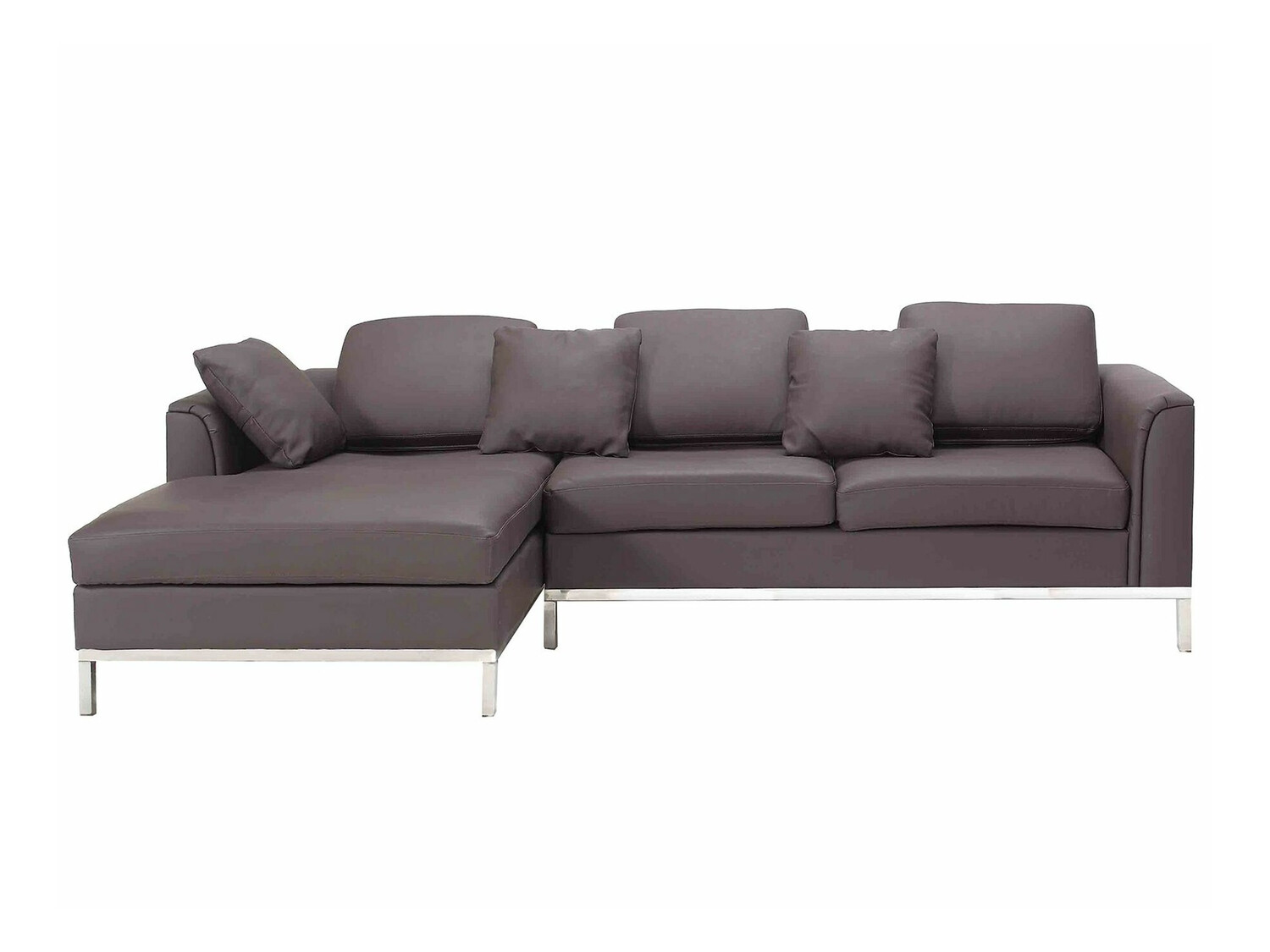 Ъглов диван Berwyn 884 (Кафяв)