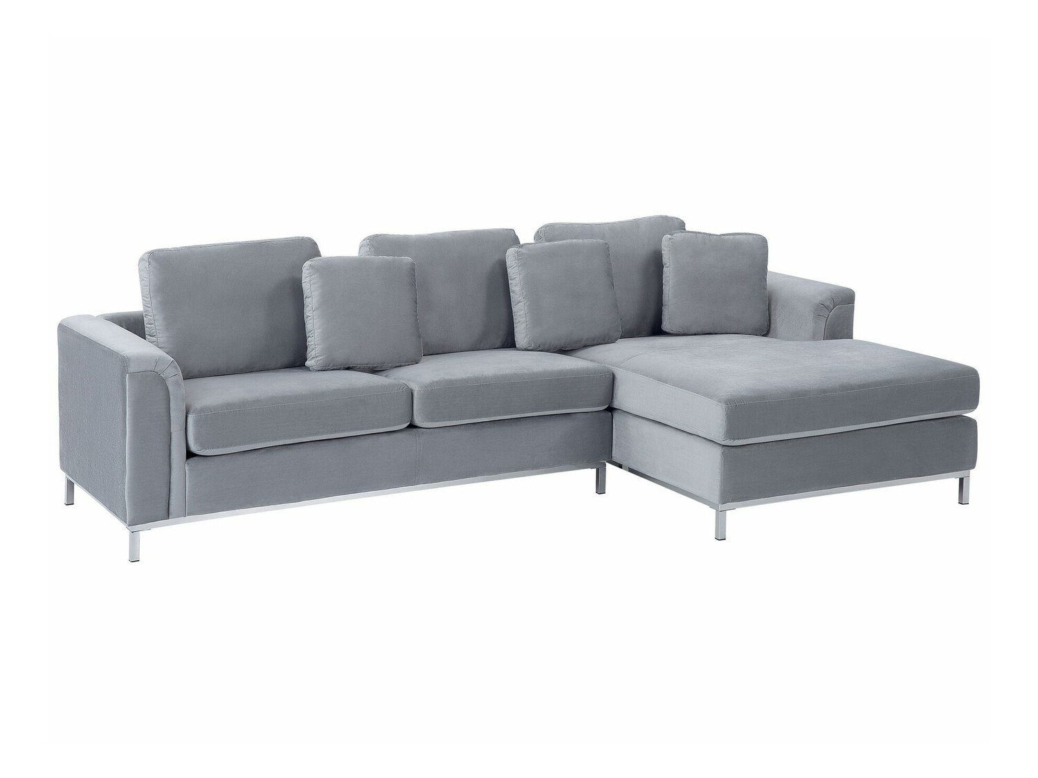 Ъглов диван Berwyn 884 (Сив)