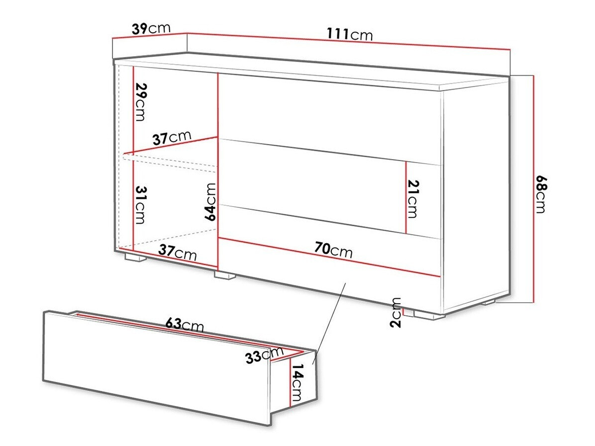 Скрин Sarasota 128 (Бял + Бял гланц)