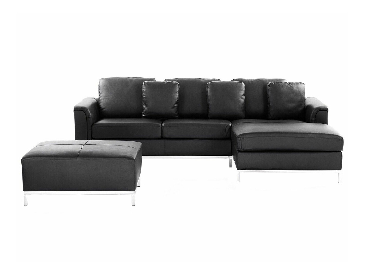 Ъглов диван Berwyn 892 (Черен)