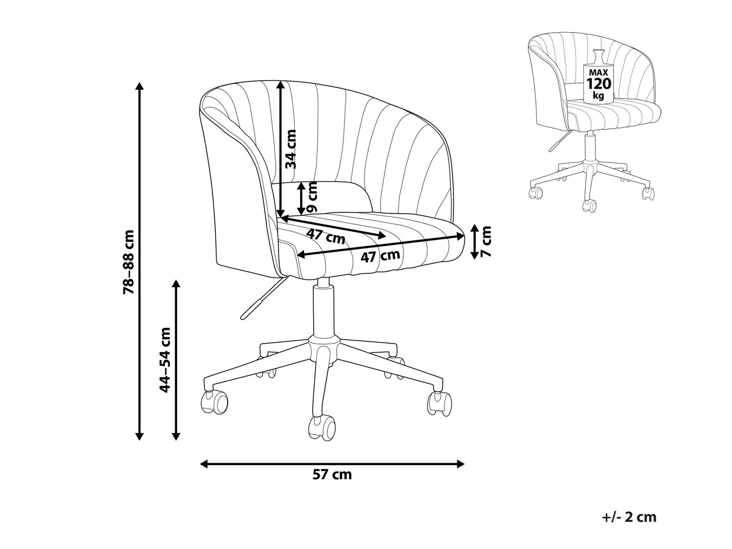 Офис стол Berwyn 894 (Бежов)
