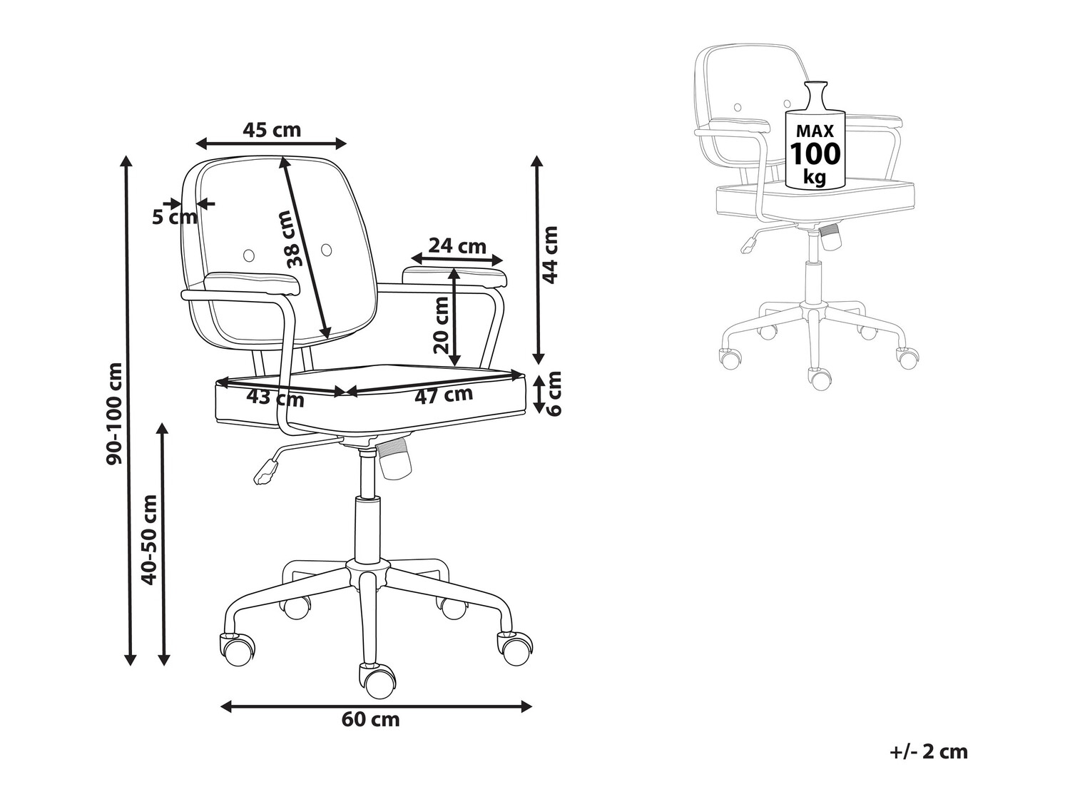 Офис стол Berwyn 901 (Жълт)