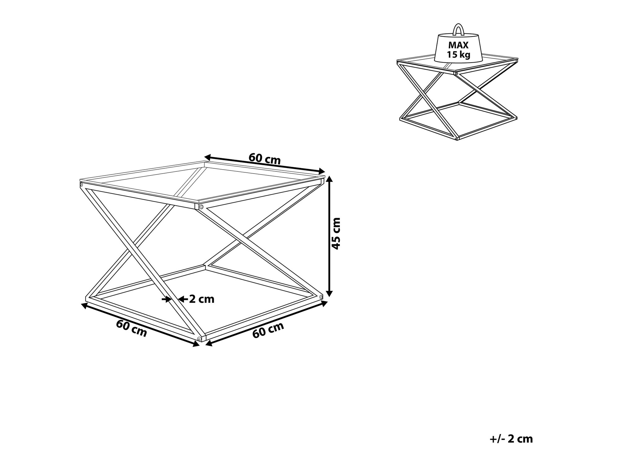 Масичка за кафе Berwyn 933 (Златно)