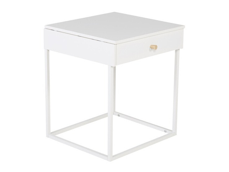 Нощно шкафче Evasevu 104 (Бял)