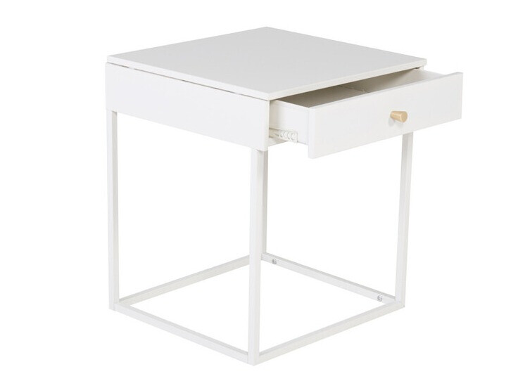 Нощно шкафче Evasevu 104 (Бял)