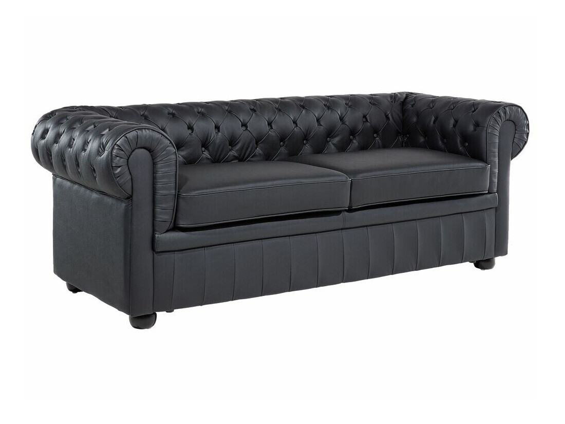 Chesterfield комплект мека мебел Cirdoro 112 (Черен)