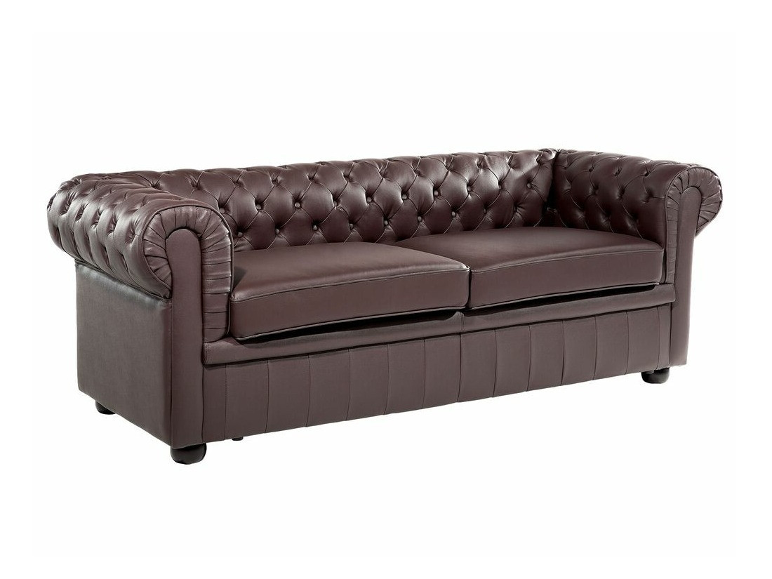 Chesterfield комплект мека мебел Cirdoro 112 (Тъмнокафяв)