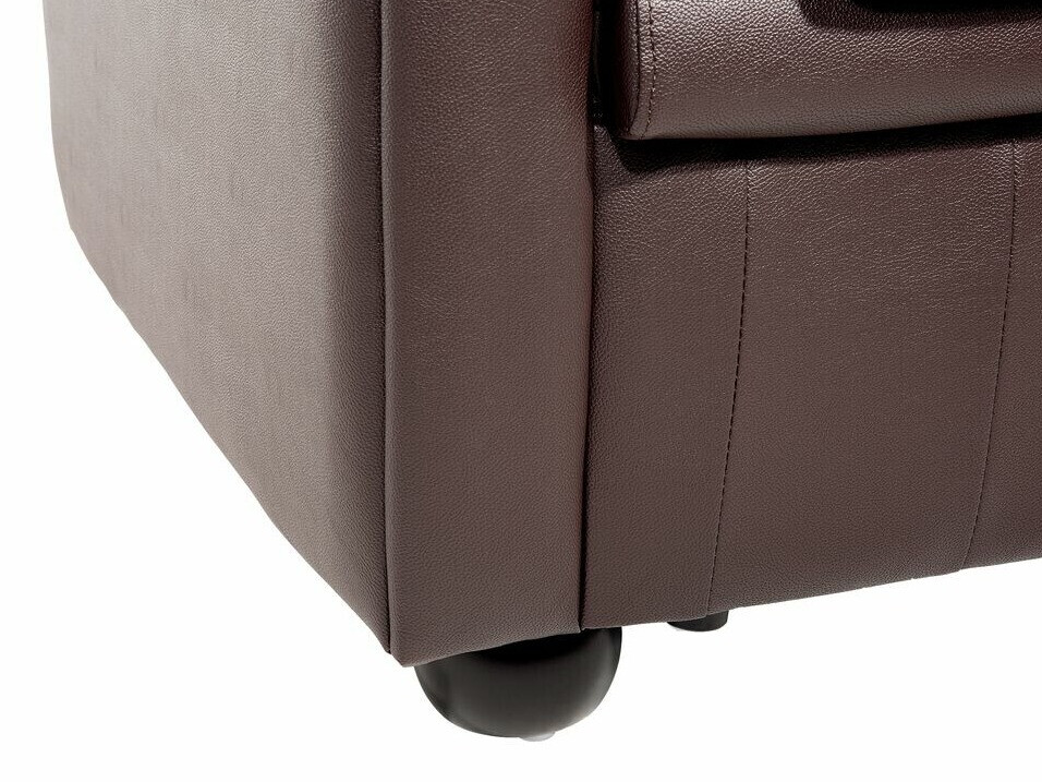 Chesterfield комплект мека мебел Cirdoro 112 (Тъмнокафяв)
