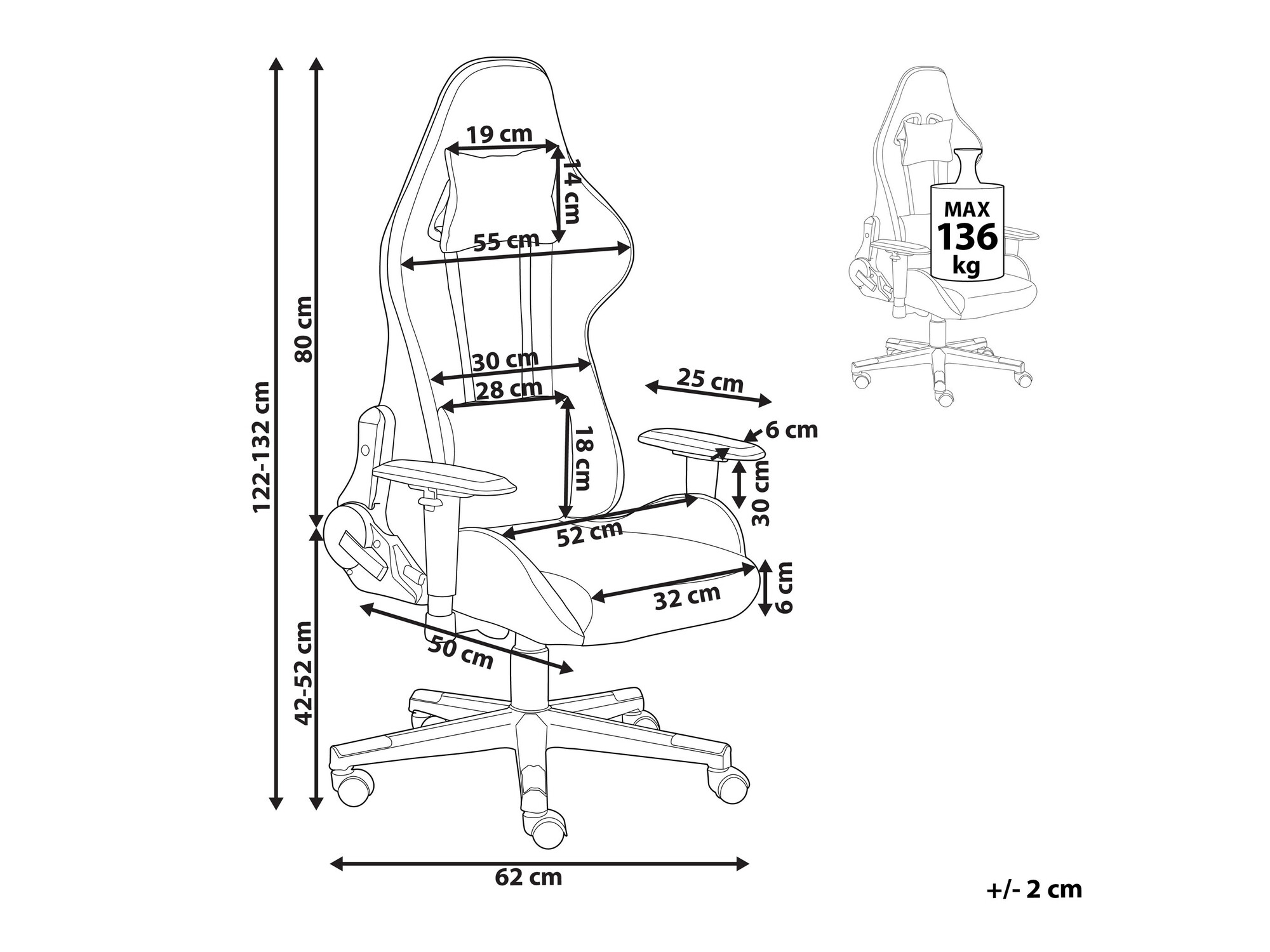 Геймърски стол Berwyn 936 (Зелен)