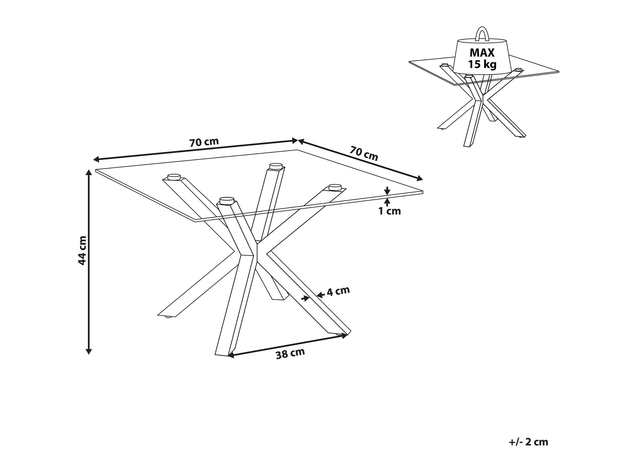 Масичка за кафе Berwyn 937 (Златно)