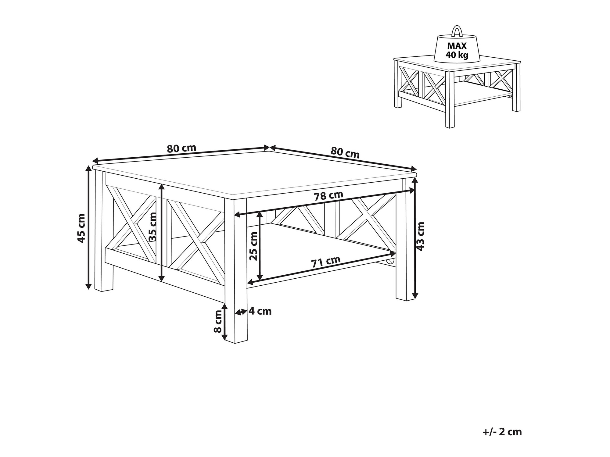 Масичка за кафе Berwyn 954