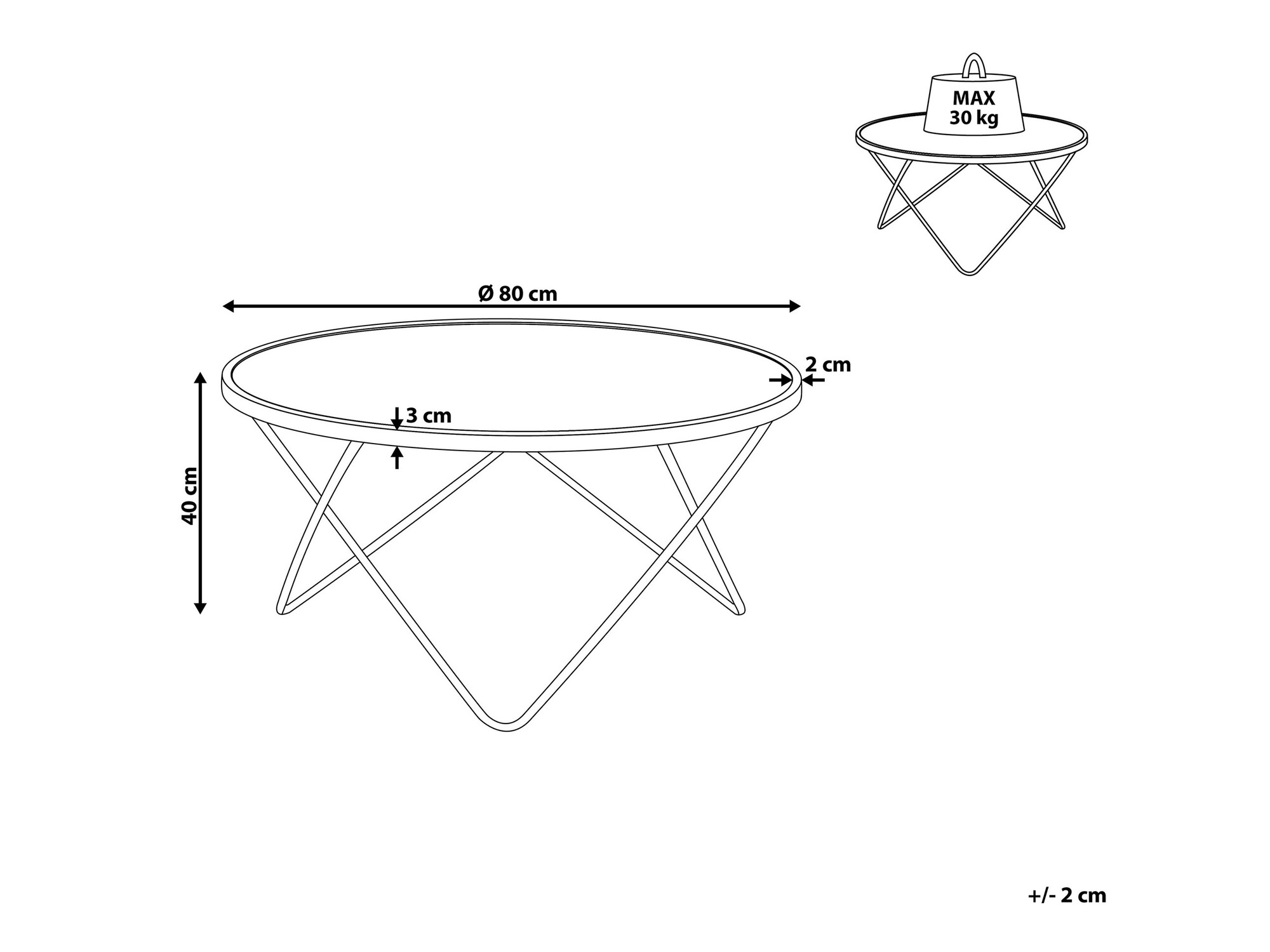 Масичка за кафе Berwyn 982 (Бял мрамор + Златно)
