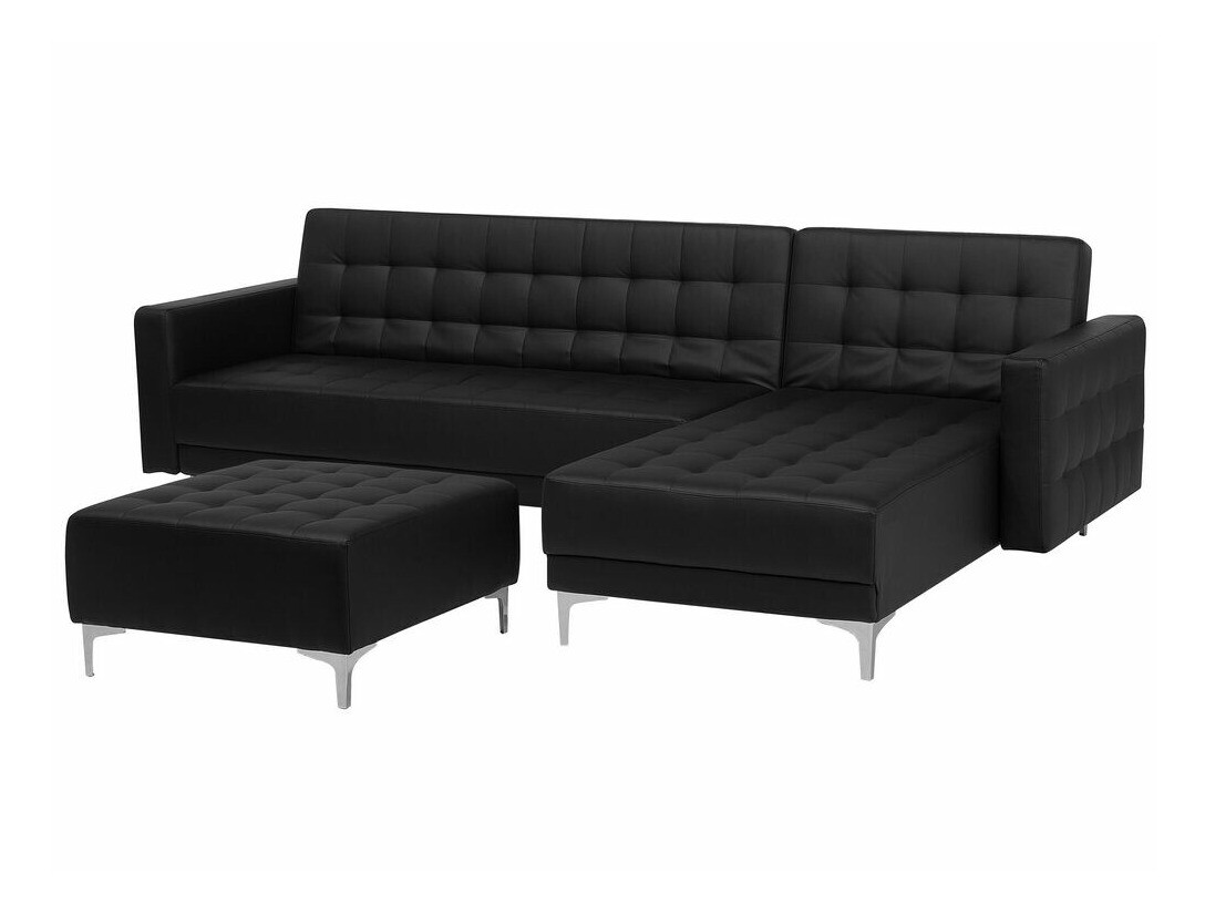 Ъглов диван Felvena 111 (Черен)