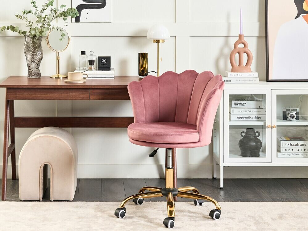 Офис стол Berwyn 991 (Роза + Златно)