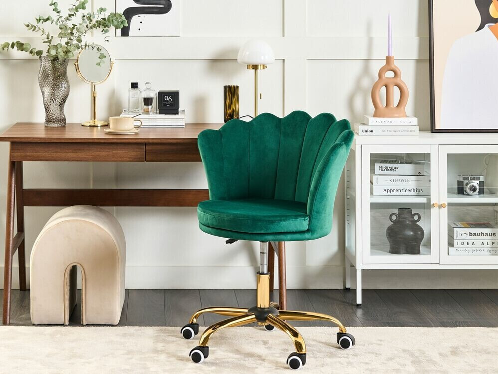 Офис стол Berwyn 991 (Зелен + Златно)