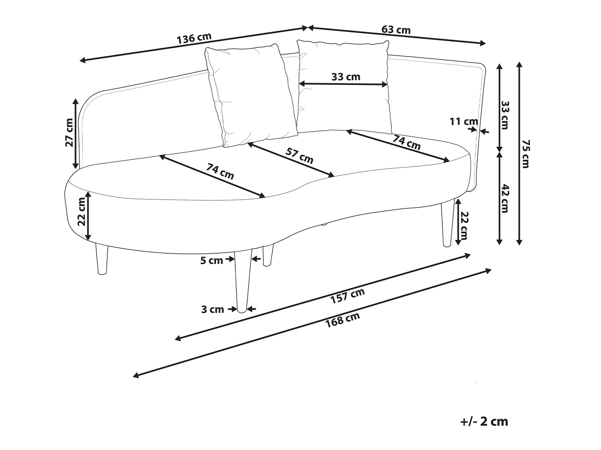 Кушетка Berwyn 537 (Taupe)
