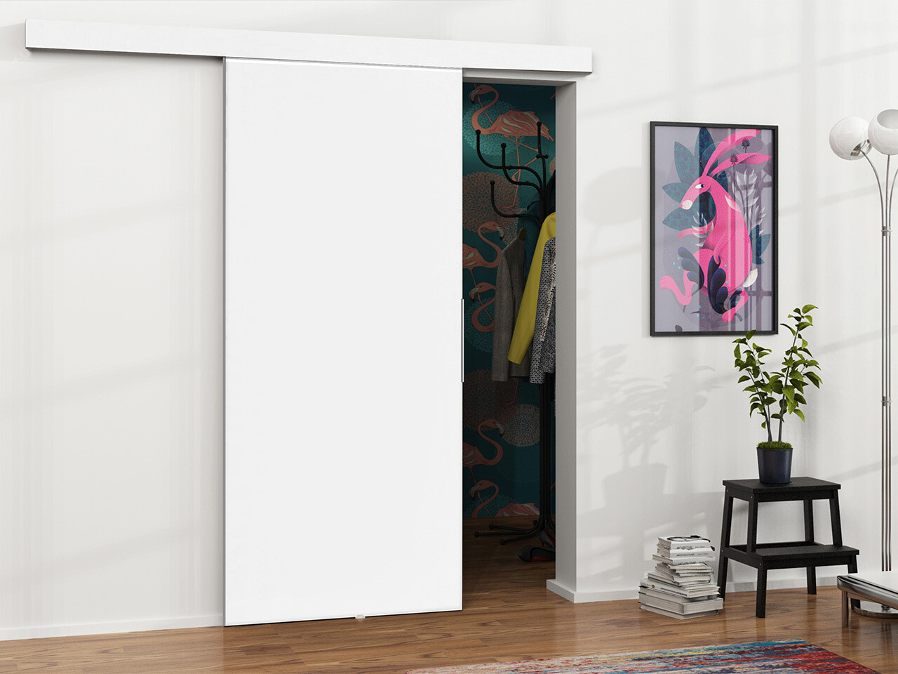 Плъзгаща се врата Dover 217 (Бял)