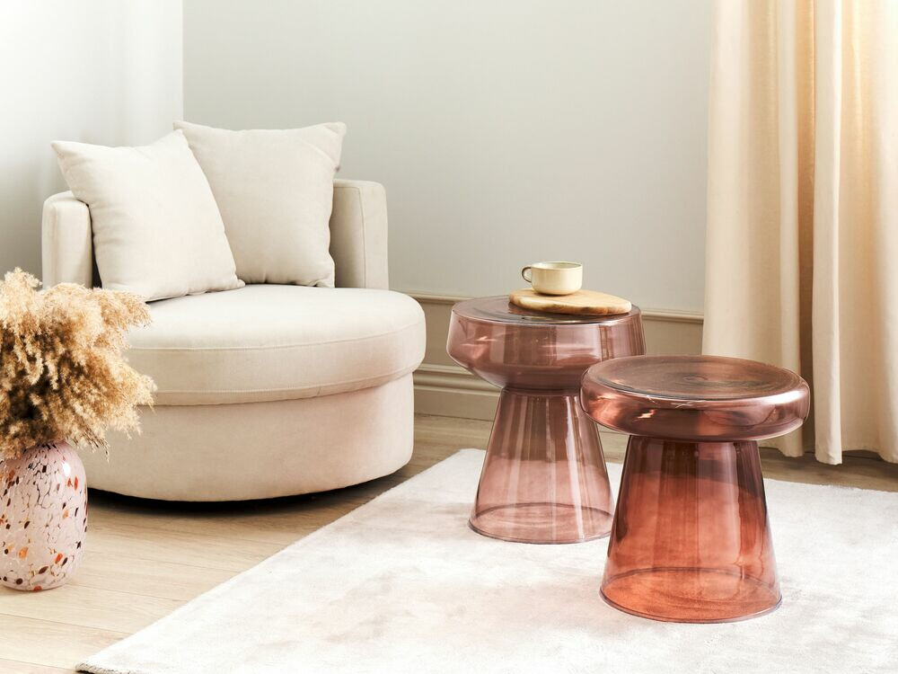 Комплект помощни маси Berwyn 1061 (Червен)