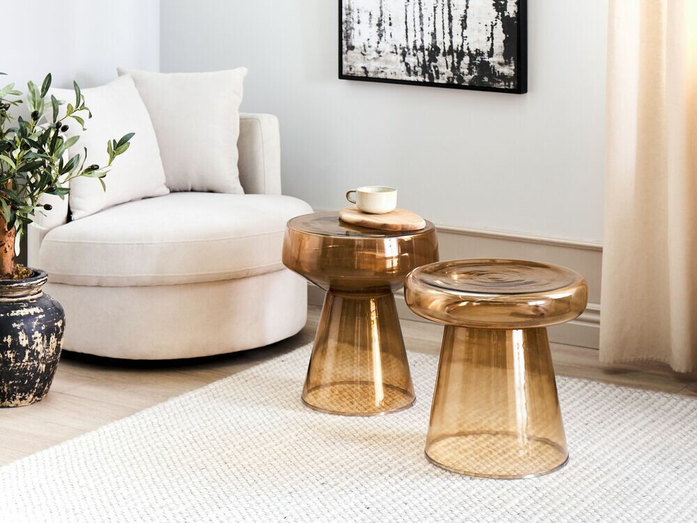 Комплект помощни маси Berwyn 1061 (Кафяв)