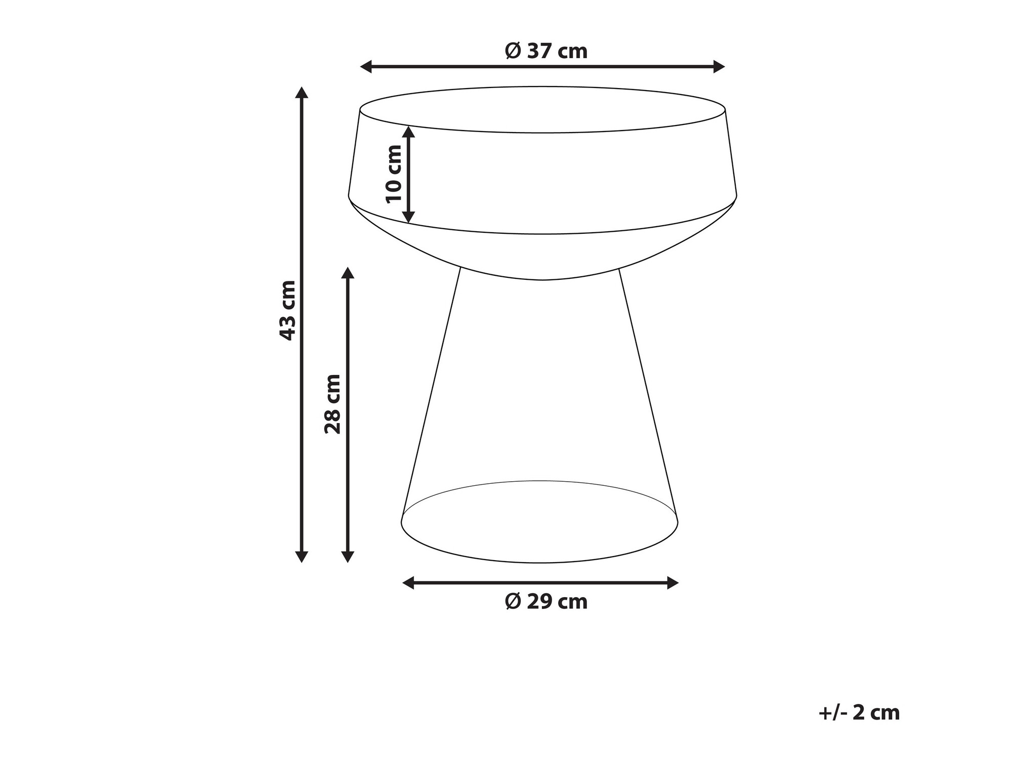 Помощна масичка Berwyn 1040 (Кафяв)