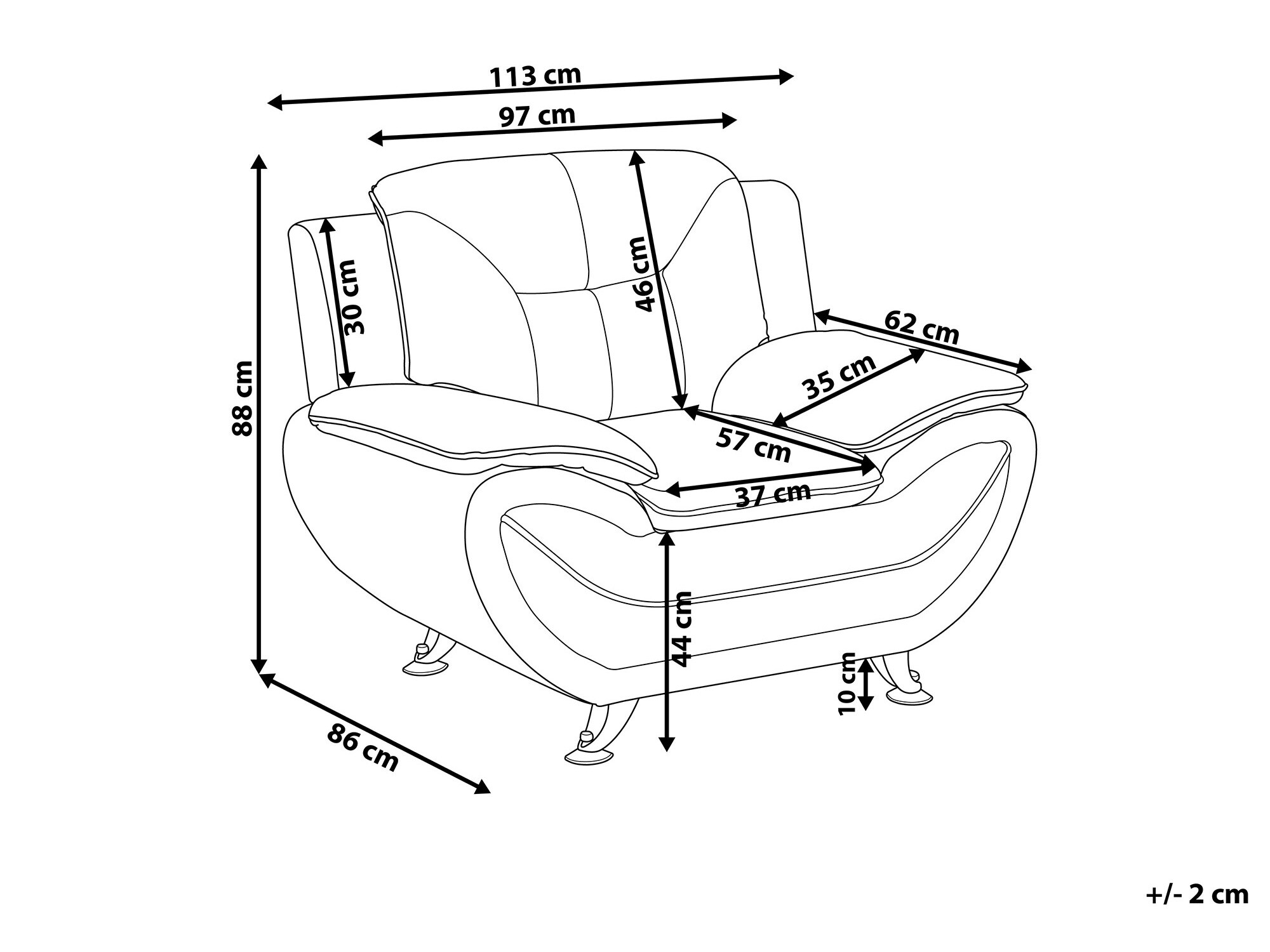Фотьойл Berwyn 1092 (Черен)