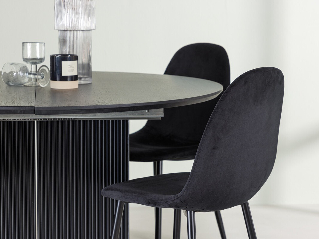 Маса и столове за трапезария Dallas 4287 (Черен)