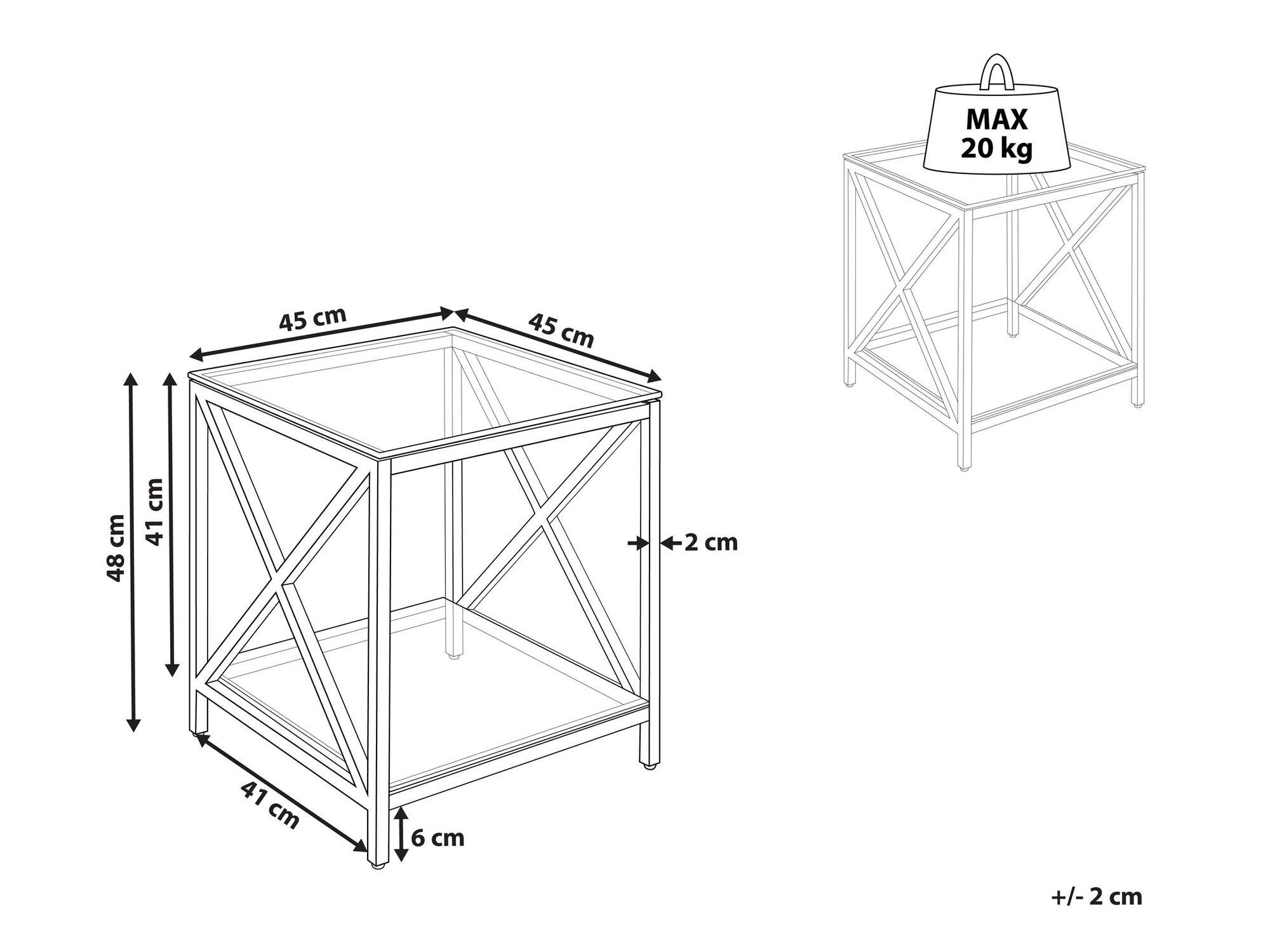 Помощна масичка Berwyn 1114