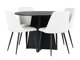Маса и столове за трапезария Dallas 4289 (Бял)