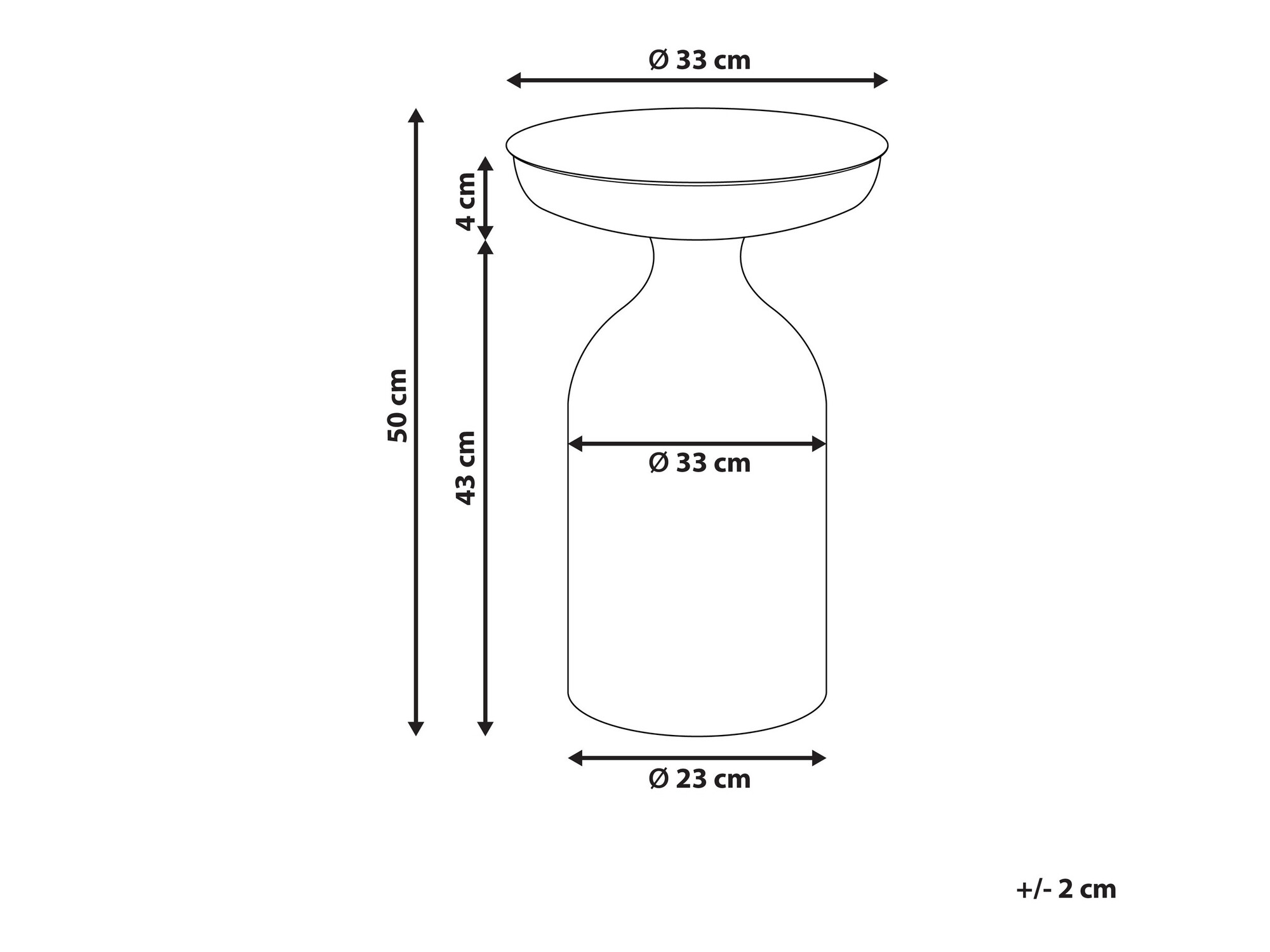 Помощна масичка Berwyn 1170 (Черен)