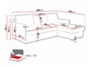 Ъглов диван Columbus 208 (Poso 02)