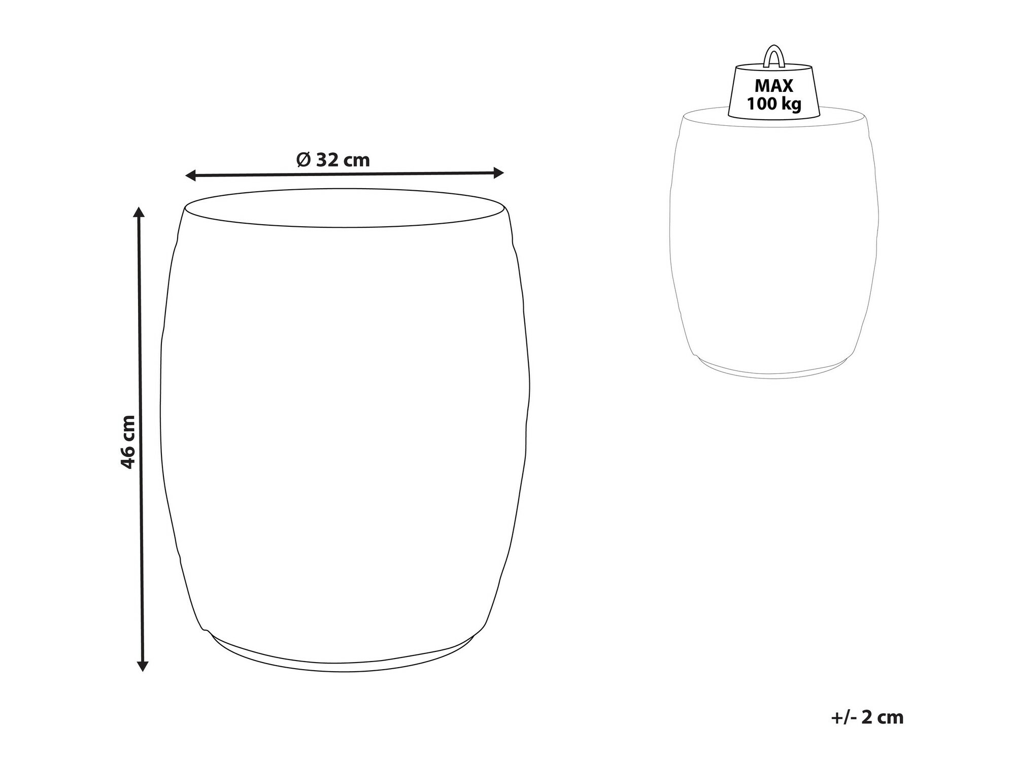Помощна масичка Berwyn 1187
