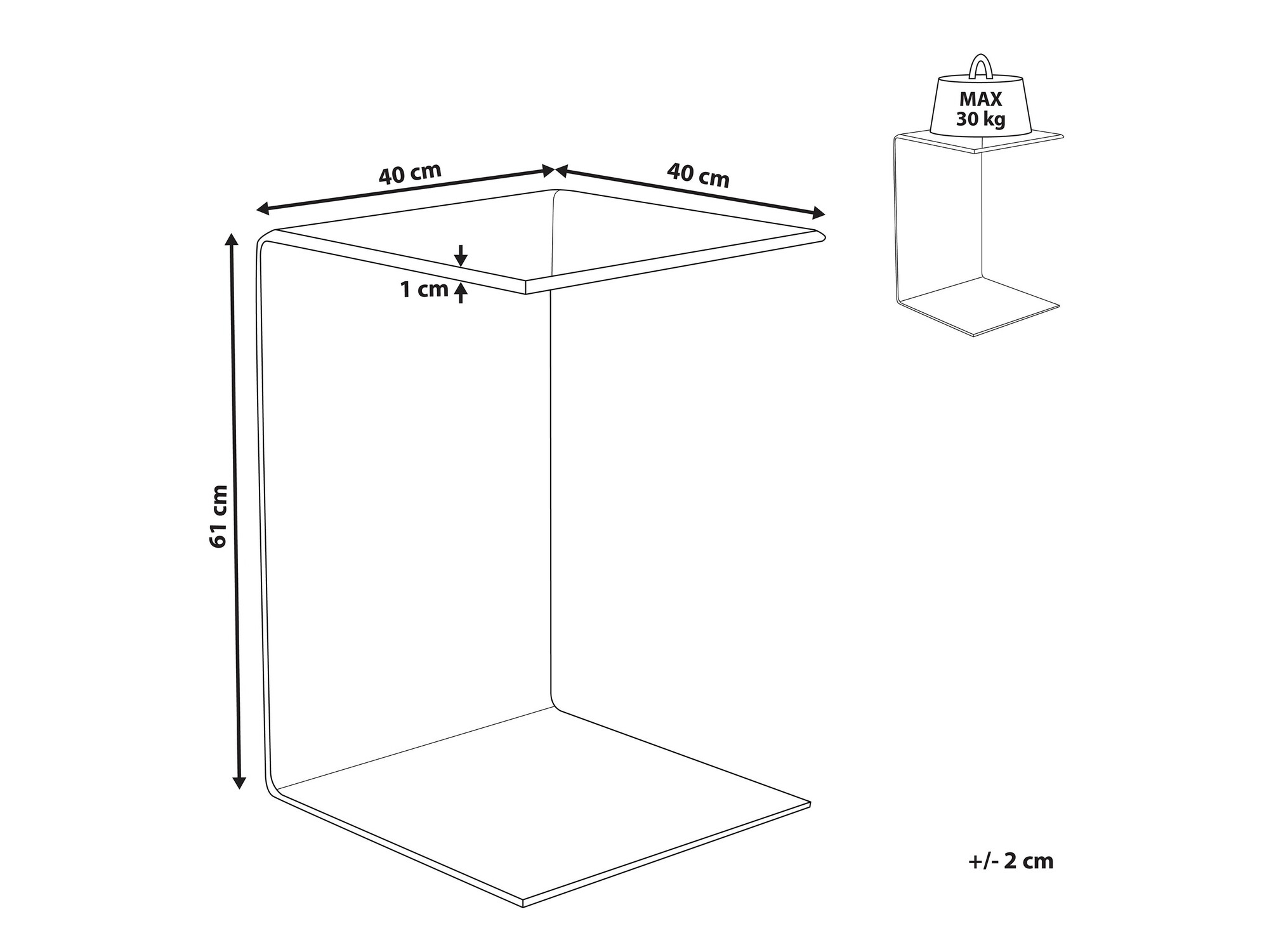 Помощна масичка Berwyn 1199