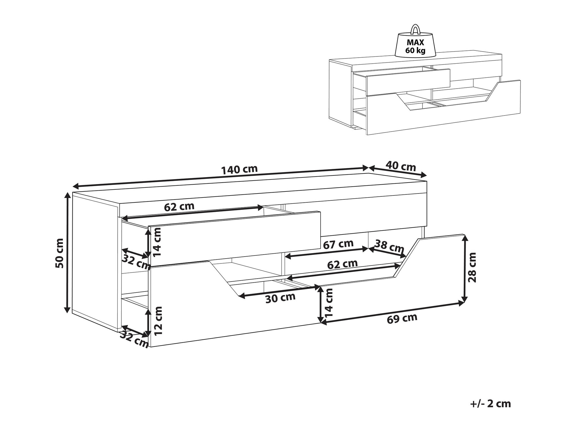 ТВ шкаф Berwyn 1197