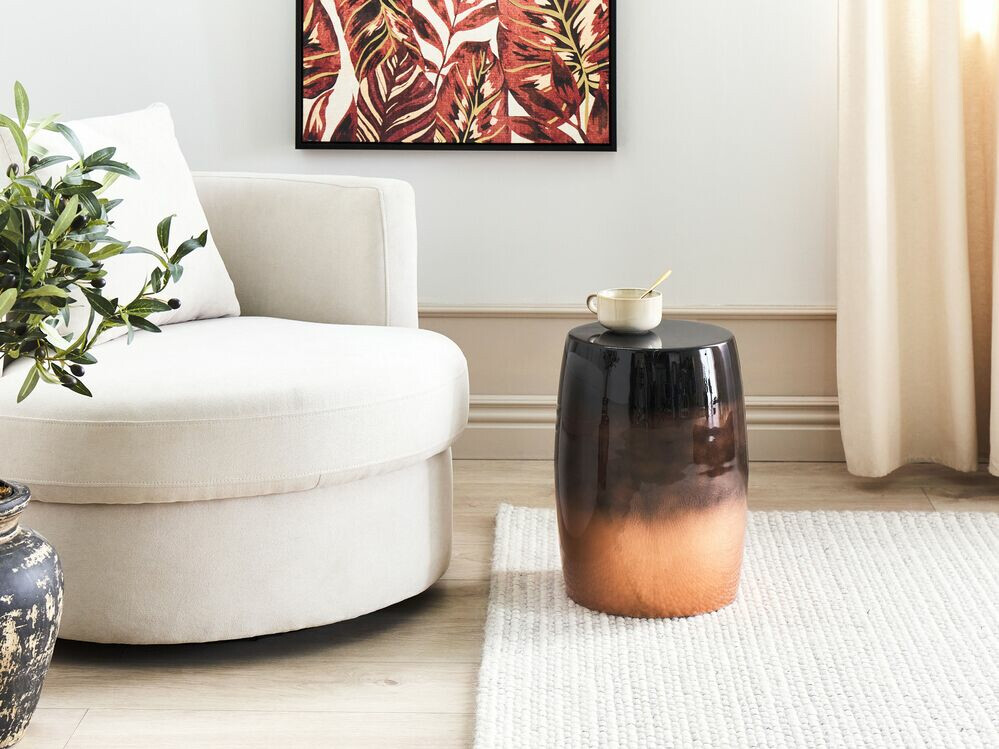 Помощна масичка Berwyn 1212 (Черен + Кафяв)