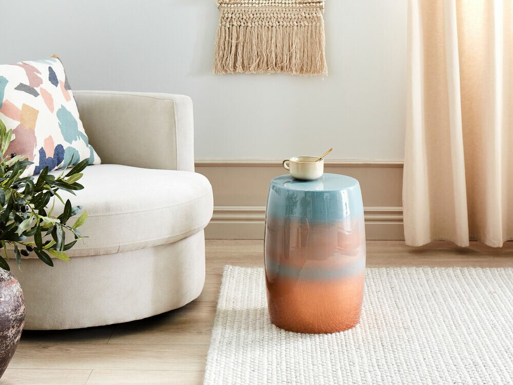 Помощна масичка Berwyn 1212 (Син + Кафяв)