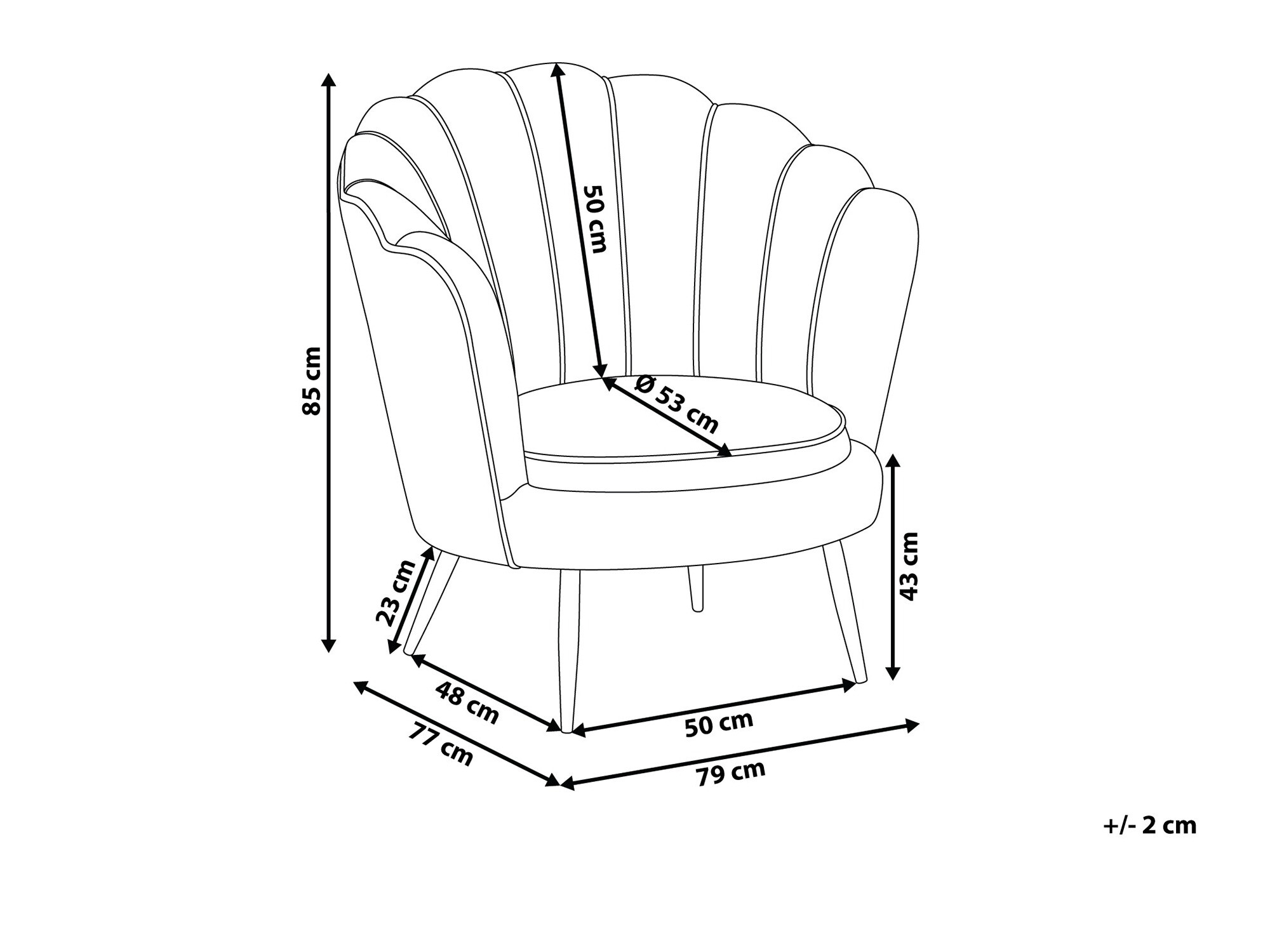 Фотьойл Berwyn 1227 (Бял)