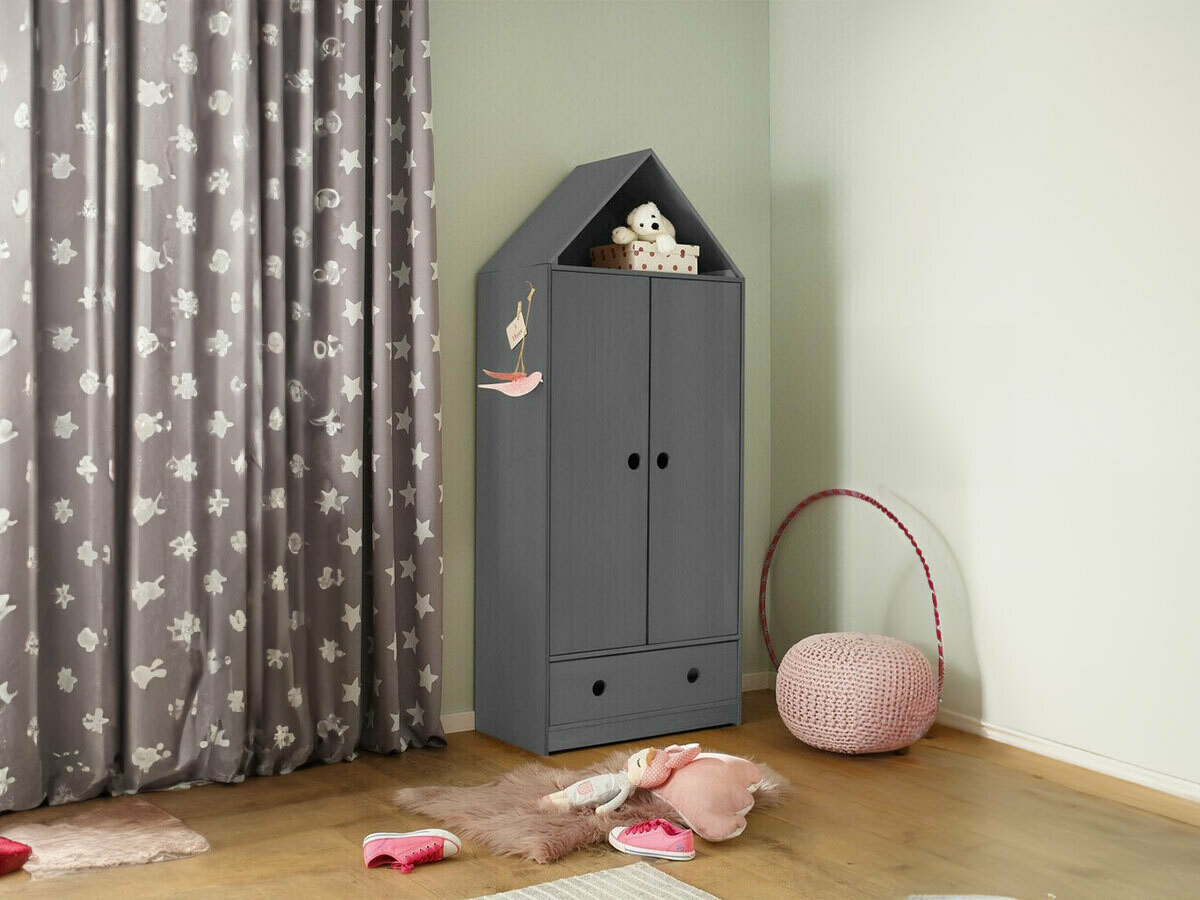 Гардероб Ruvfiva 119 (Сив)