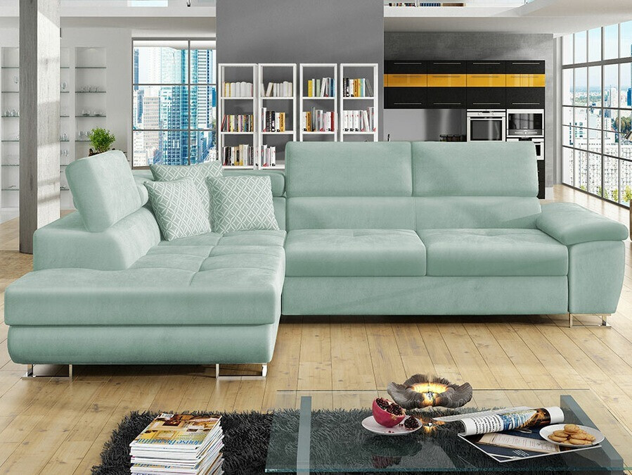 Ъглов диван Comfivo Ruta II (Magic Velvet 2227 + Evo 29)