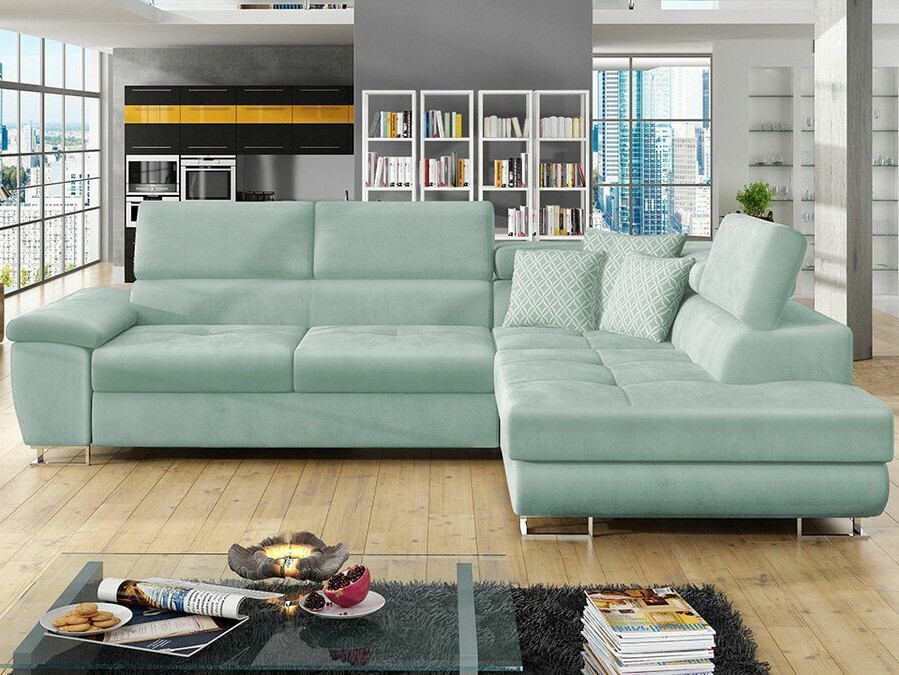 Ъглов диван Comfivo Ruta II (Magic Velvet 2227 + Evo 29)