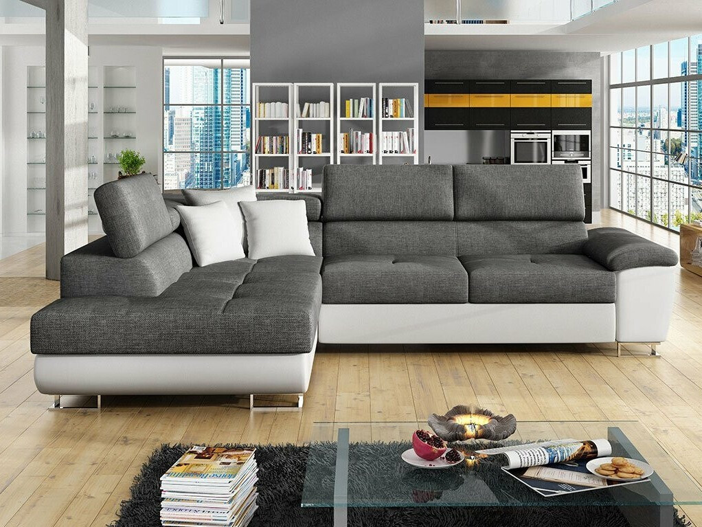 Ъглов диван Comfivo Ruta II (Soft 017 + Lux 06 + Soft 017)