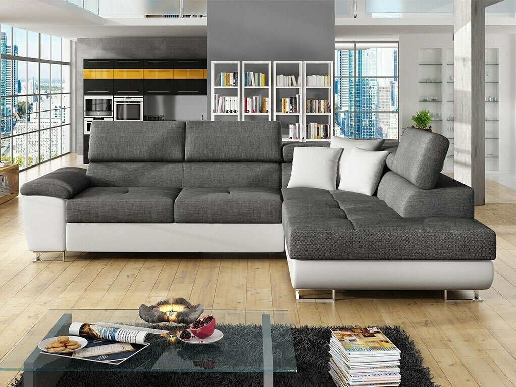 Ъглов диван Comfivo Ruta II (Soft 017 + Lux 06 + Soft 017)